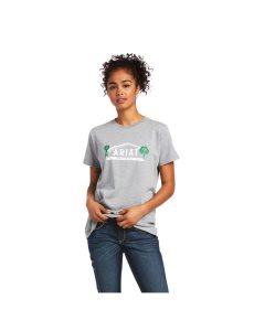 Dámské Pracovní Oděvy Ariat Rebar Bavlněné Strong Farm Grafická T Shirts Šedé | VNSAH-6345
