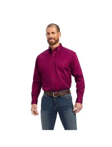 Pánské Kostýmové Košile Ariat Solid Twill Fialové | BWPRC-3591